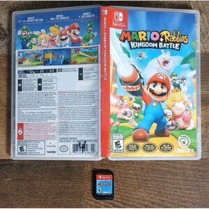 Mario Rabbids Kingdom Battle (Nintendo Switch, 2017) Complete CIB - Tested